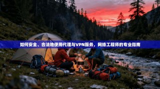 如何安全、合法地使用代理与VPN服务，网络工程师的专业指南