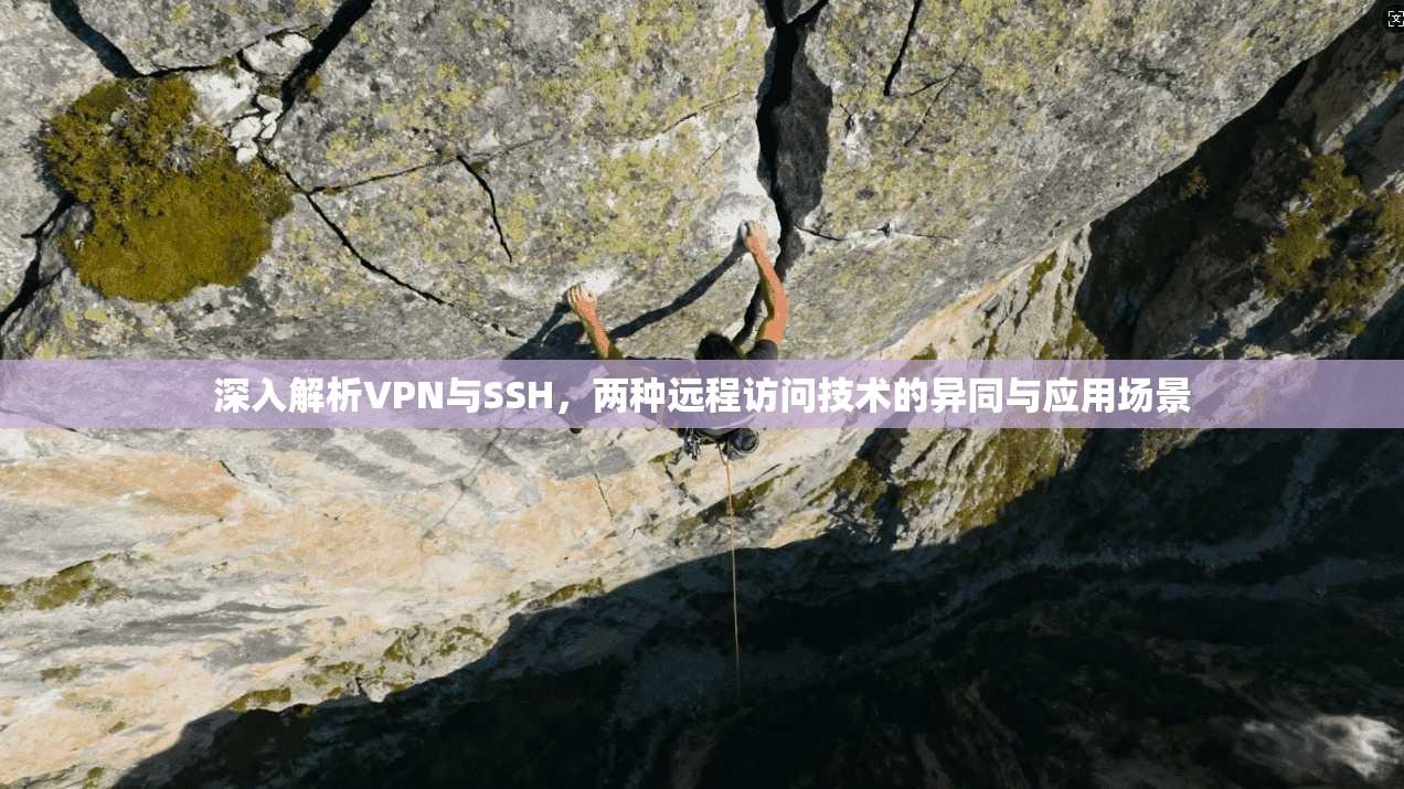 深入解析VPN与SSH,两种远程访问技术的异同与应用场景