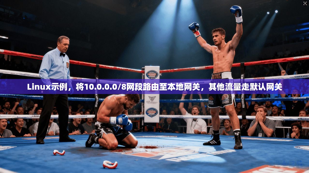 Linux示例，将10.0.0.0/8网段路由至本地网关，其他流量走默认网关