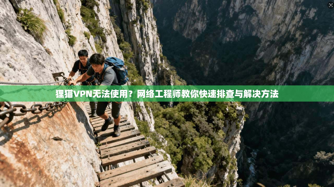 狸猫VPN无法使用？网络工程师教你快速排查与解决方法