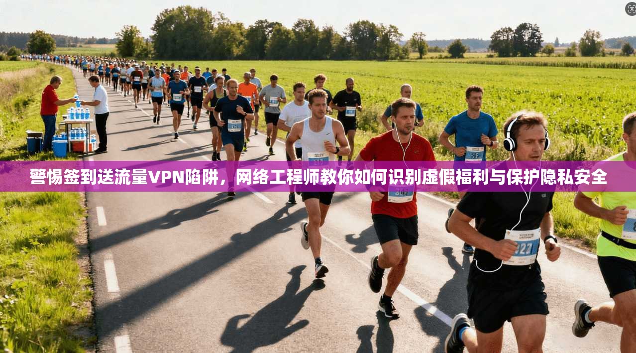 警惕签到送流量VPN陷阱，网络工程师教你如何识别虚假福利与保护隐私安全