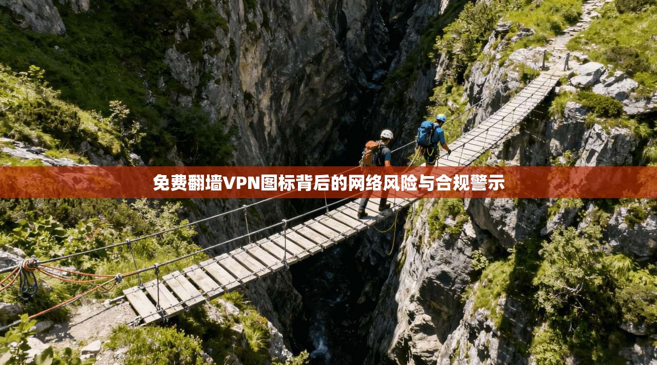 免费翻墙VPN图标背后的网络风险与合规警示