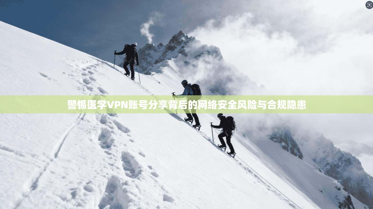 警惕医学VPN账号分享背后的网络安全风险与合规隐患
