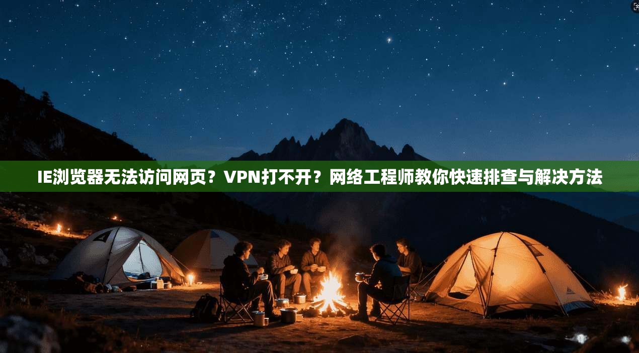 IE浏览器无法访问网页？VPN打不开？网络工程师教你快速排查与解决方法