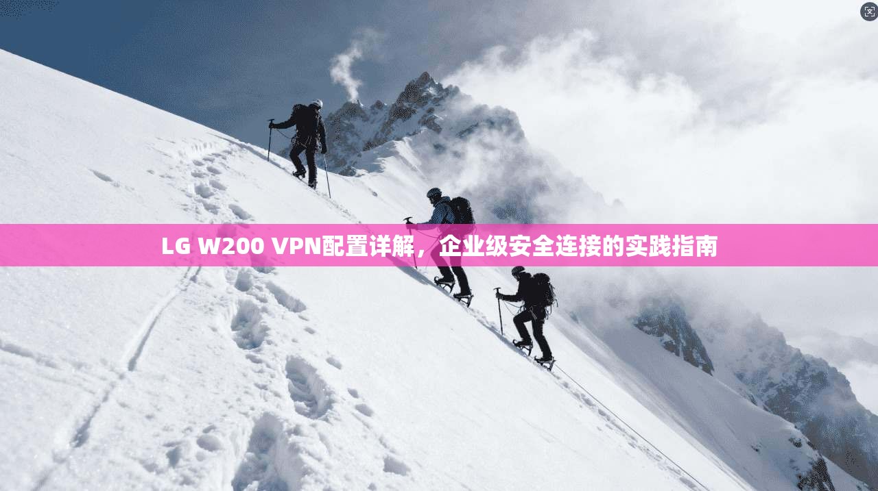LG W200 VPN配置详解，企业级安全连接的实践指南