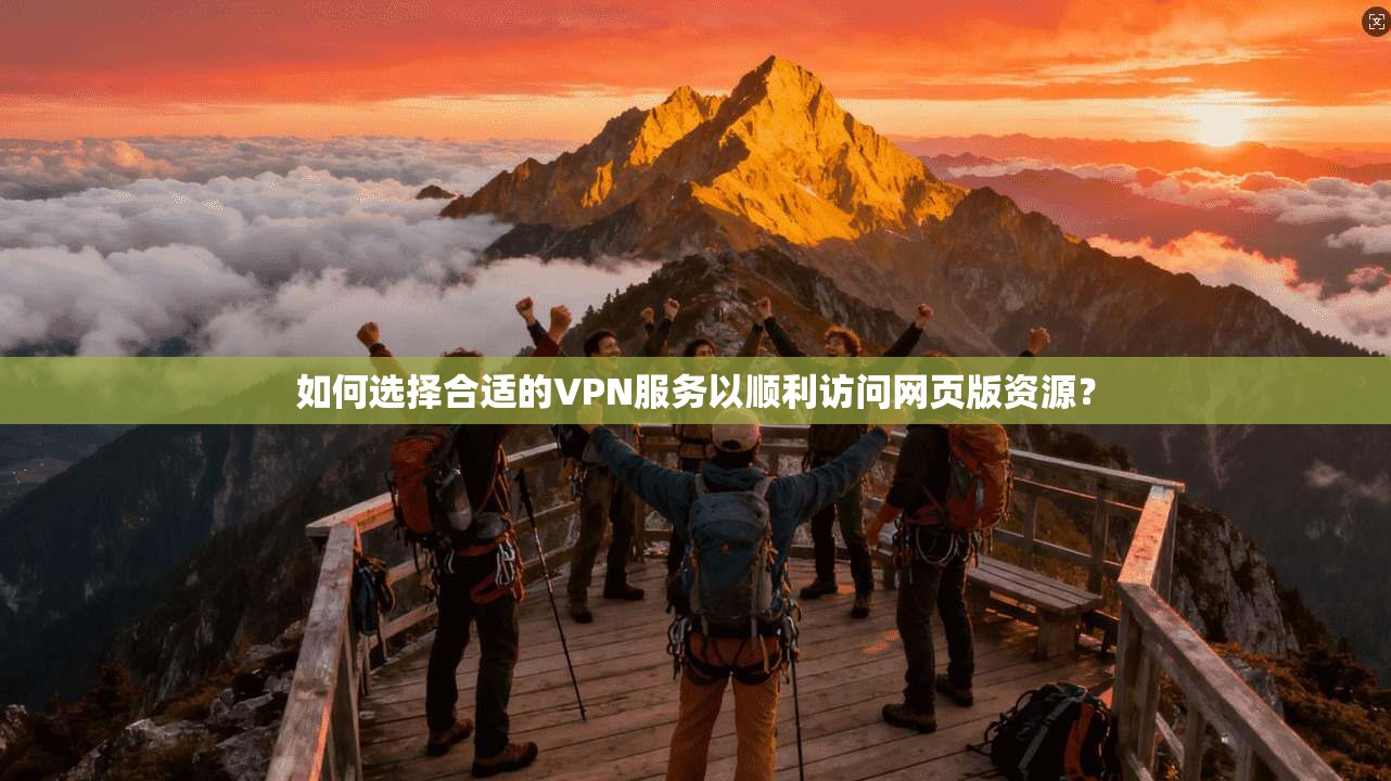 如何选择合适的VPN服务以顺利访问网页版资源？