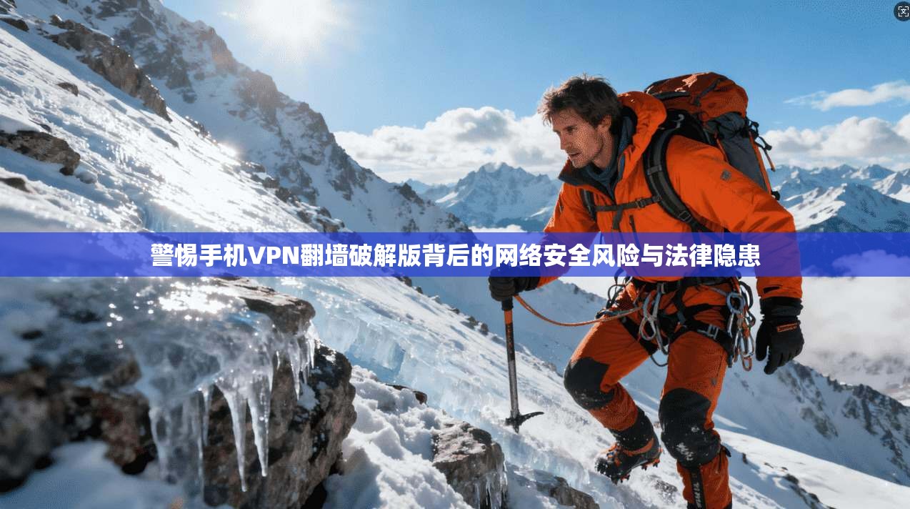 警惕手机VPN翻墙破解版背后的网络安全风险与法律隐患