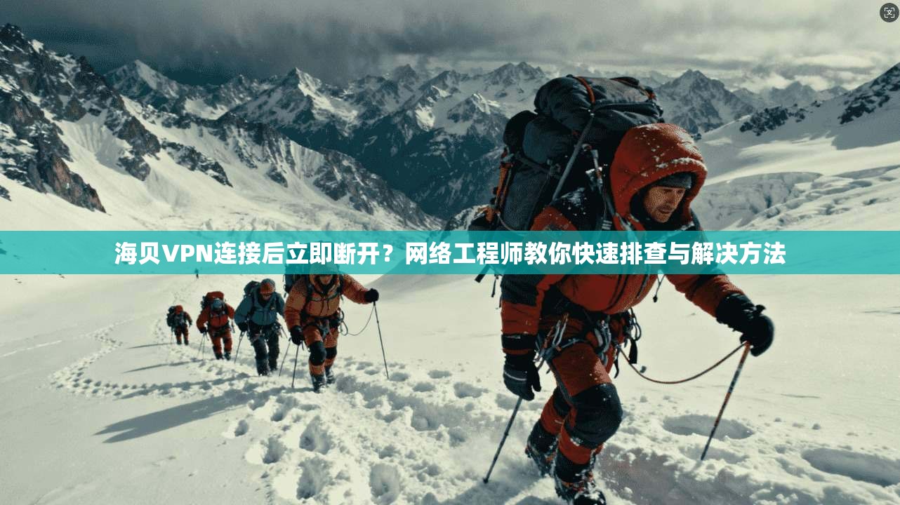 海贝VPN连接后立即断开？网络工程师教你快速排查与解决方法