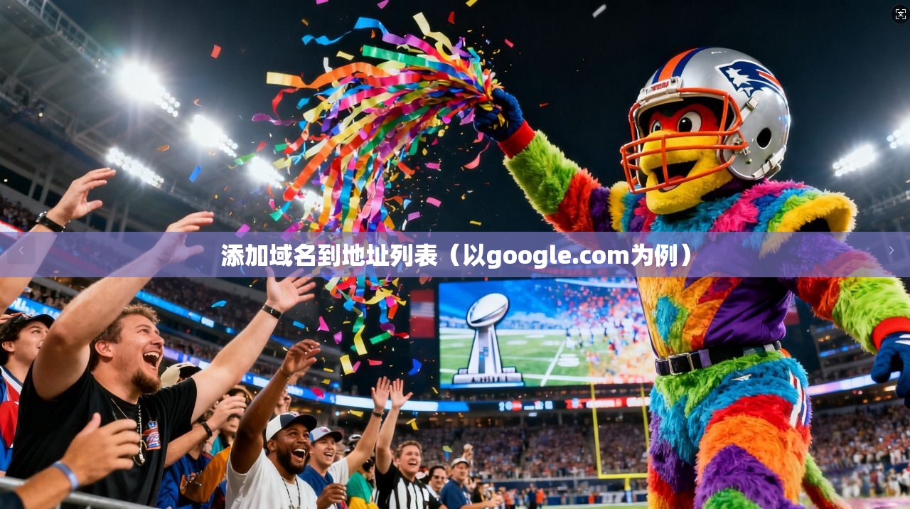 添加域名到地址列表（以google.com为例）